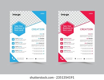 plantilla de diseño de capas planas modernas corporativas 