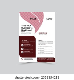 corporate modern flayer design template 