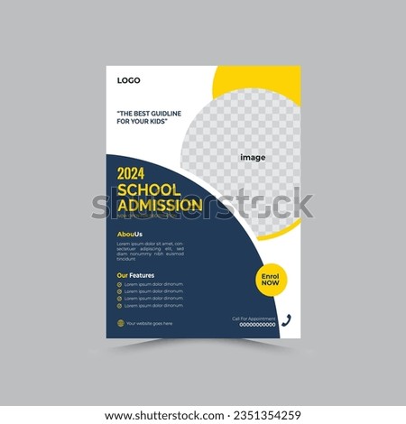 corporate modern flayer design template 