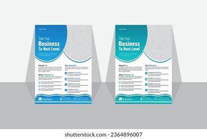 Corporate Modern Flyer Design Template Creative and Clean Vector.