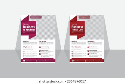 Corporate Modern Flyer Design Template Creative and Clean Vector.