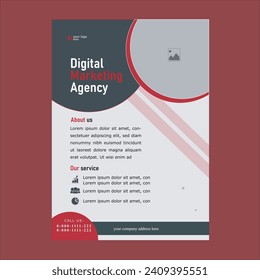 Plantilla de diseño de volante moderno y corporativo.