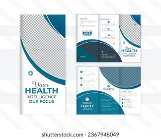 Corporate modern health brochure design template