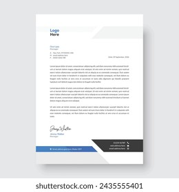 Corporate modernes Briefkopf-Design, kreative moderne Briefkopf-Design-Vorlage