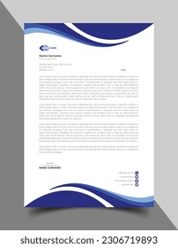 Corporate modern letterhead design template. Creative modern letter head design template for your project. Letterhead, letter head, Business letterhead design.