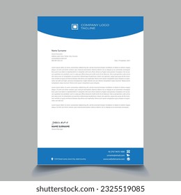 Plantilla de diseño de membrete moderna corporativa