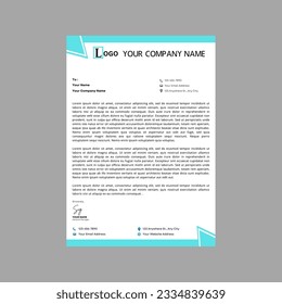 corporate modern letterhead design template. creative modern letter head design template for your project. letterhead, letter head, Business letterhead