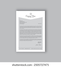 corporate modern letterhead design template. creative modern letter head design template for your business. letterhead, letter head, simple letterhead design.