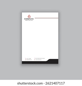 corporate modern letterhead design template. Creative modern letterhead design template for your business. letterhead, simple minimal letterhead design.