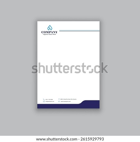 corporate modern letterhead design template. creative modern letterhead design template for your business. letterhead, letter head, simple minimal letterhead design.