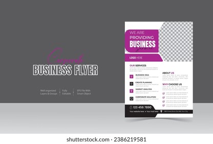 
Corporate modern and Minimalist Business Flyer design Template
