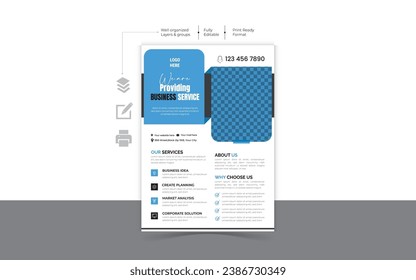  Corporate modern and Minimalist Business Flyer design Template 