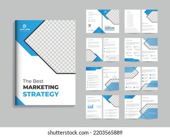 Corporate modern multipurpose multipage business profile brochure catalog template design