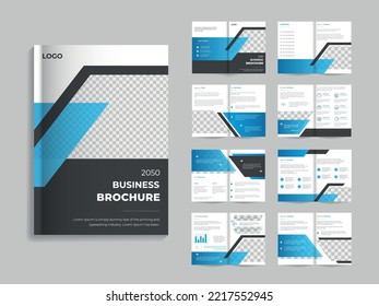 Corporate modern multipurpose multipage business profile brochure catalog template design