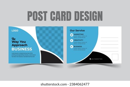 Design-Vorlage für Firmenkunden und moderne Postkarten