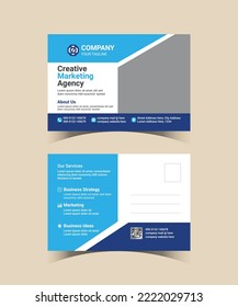 Corporate Modern  Postcard Simple and Clean Modern Vector design