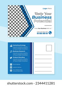 Corporate and Modern Postcard Template Design