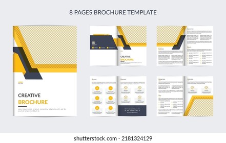 Corporate modern professional company profile business brochure template in A4 size