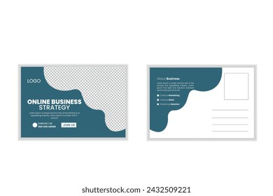 corporate modern shape unique idea digital content creative design tamplate.