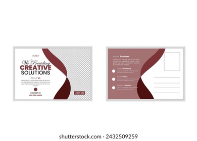corporate modern shape unique idea digital content creative design tamplate.