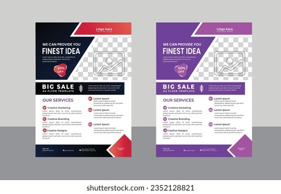 Corporate modern stylish business brochure design, brochure template, creative Design Template in A4. 