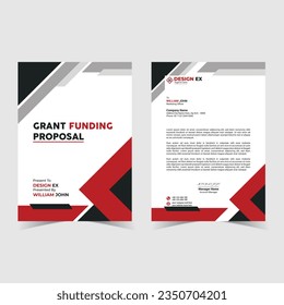 Corporate modern and unique letterhead design template. Elevate Your Communications with Our Letterhead Design. Proposal, business template, Creative and modern letterhead.