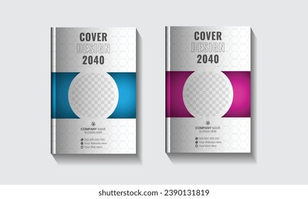 
Corporate modern vector book cover design template in a4 size. 