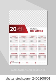 corporate modern vector calendar design template.