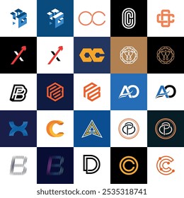 colección Corporativa del logotipo de la letra del monograma