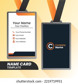 Corporate Name Card - Creative and Clean Modern Name Card Template