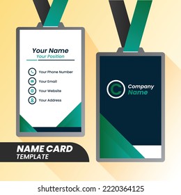 Corporate Name Card - Creative and Clean Modern Name Card Template.