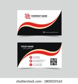 Corporate Name Card Design. Vektorgrafik.