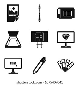 Corporate network icons set. Simple set of 9 corporate network vector icons for web isolated on white background
