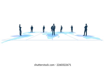 Corporate network world trade concept