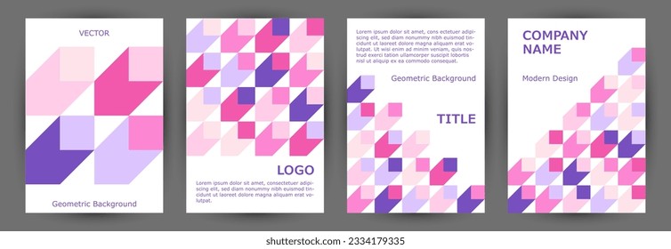 Layoutbild für die Layoutkollektion von Notebooks Modernismus Stil Material Titel Seite Vorlage Sammlung Eps10. Design der geometrischen Elemente der Tabelle A4