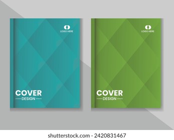 Corporate notepad cover design template.
