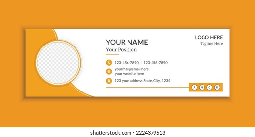 Corporate office email signature template