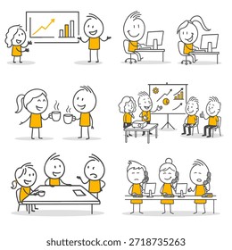 Entornos de oficina Corporativas que ofrecen reuniones productivas con colegas y rutinas de trabajo diarias enfocadas en la tecnología.