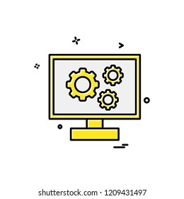 Corporate office icon design vector 