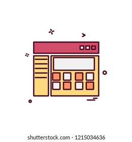 Corporate office icon design vector 