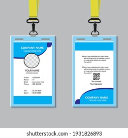 corporate office Id  card design template