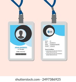 Corporate Office ID Card Design, Vector File, Creative Design, Fresh Design, Fully Customization