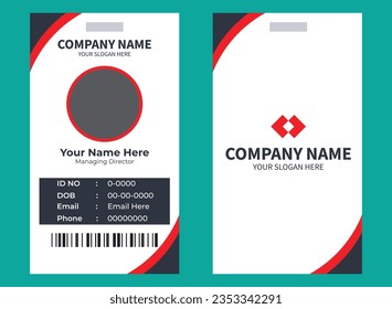 Corporate Office ID Card Template Design