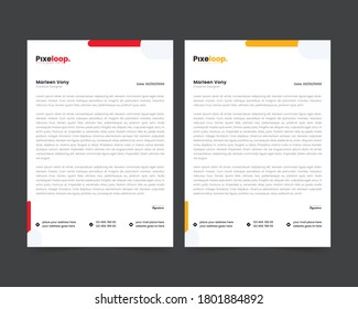 Corporate office pad design template 