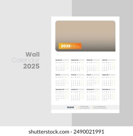 Corporate Office Wall Calendar Template
