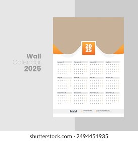 Corporate Office Wall Calendar Template