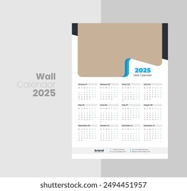Corporate Office Wall Calendar Template