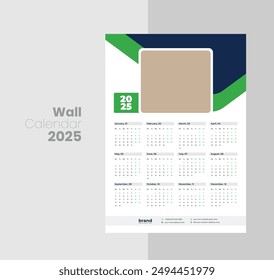Corporate Office Wall Calendar Template