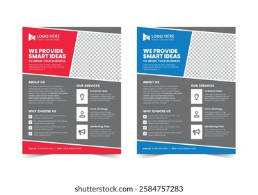 Corporate One pager Design | CMYK | US Letter | Print Ready | 0.125 Bleed
