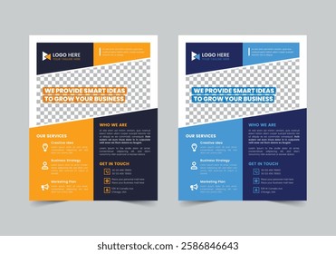 Corporate One pager Design | CMYK | US Letter | Print Ready | 0.125 Bleed